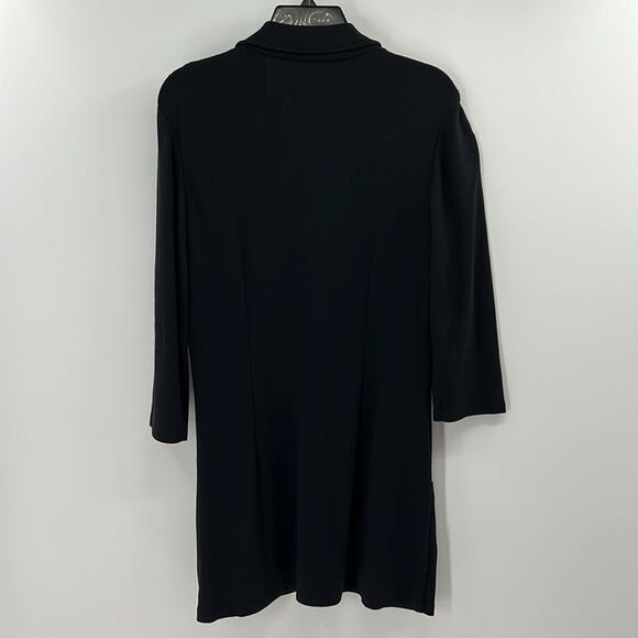 J. McLaughlin Women's Tunic Polo Pullover Top - Black - Medium - Picture 7 of 7